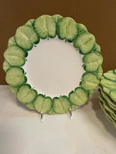 Load image into Gallery viewer, Eight Dinner Plates with Apple Motif made in Italy

