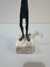 Load image into Gallery viewer, Bronze Votive Deity Figure on Marble Base
