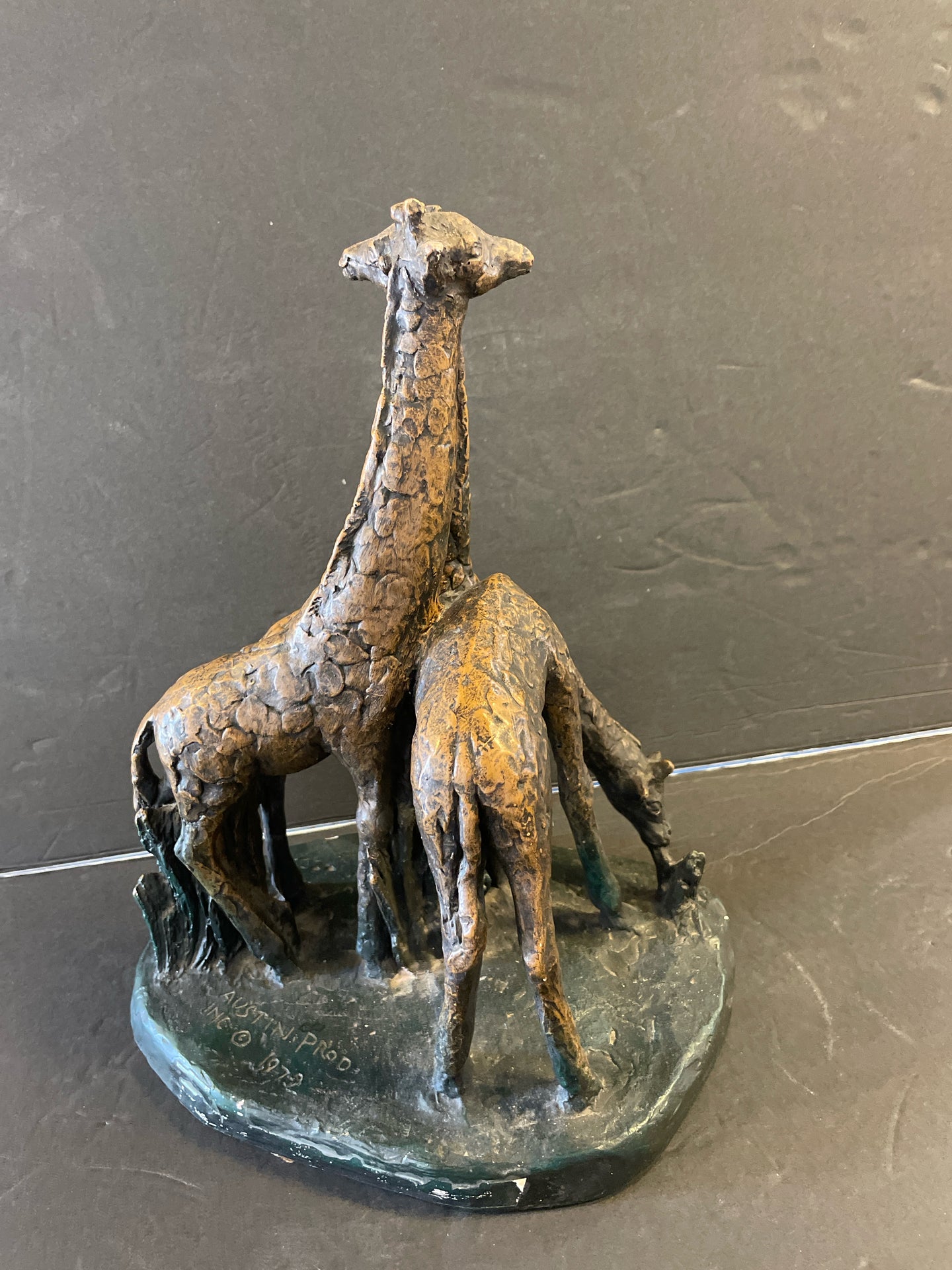 Vintage Giraffes Sculpture from Austin Prod, Inc 1972