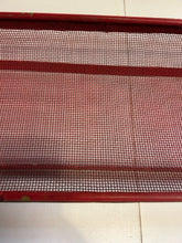 Load image into Gallery viewer, Red Metal Mesh Basket with 6 Large Ceramic Fruit
