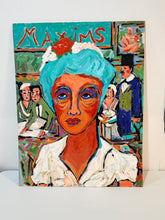 Load image into Gallery viewer, Original Expressionist Painting, "Maxims" by Ron Rubin, signed- Painted on Board/Unframed
