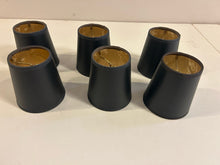 Load image into Gallery viewer, Six Black Chandelier Shades
