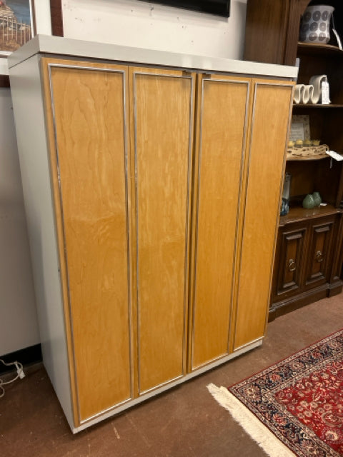 MCM Five Drawer Laminate-Top Wardrobe with Shelves