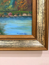 Load image into Gallery viewer, Framed Original Acrylic Painting of Blarney Castle by C.L. Wilhelm, signed
