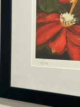 Load image into Gallery viewer, Original Pastel Giclee "Scarlet Passion Flowers" by Susan Willis, signed
