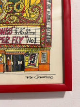 Load image into Gallery viewer, Framed Caricature  Print "Chicago Theater" by Ron Crawford
