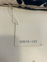Load image into Gallery viewer, Leighton Embroidered Pillow Cover in Sand/Navy from Serena Lily
