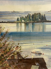 Load image into Gallery viewer, Original Watercolor of Water Scene by John M.T. Seitzer, signed
