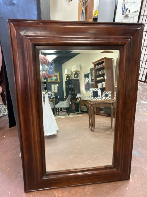 Mahogany Beveled Mirror