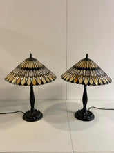 Load image into Gallery viewer, Pair of Tiffany Style Table Lamps
