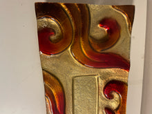 Load image into Gallery viewer, Contemporary Red &amp; Gold Rectangular Platter
