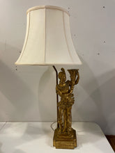 Load image into Gallery viewer, Antique Gilded Moorish Statue Lamp
