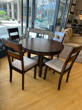 Load image into Gallery viewer, Round Wood Dining Table &amp;  Four Chairs
