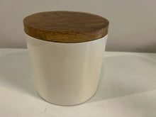 Load image into Gallery viewer, Ceramic Canister with Wood Lid
