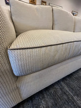 Load image into Gallery viewer, Custom Three Cushion Beige &amp; Grey Upholstered Sofa from Dapha Upholstered Furniture, High Point, NC
