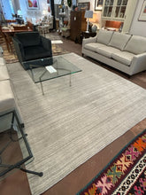 Load image into Gallery viewer, Ben Soleimani "Namza" Area Rug, Cream with Grey Striping for Restoration Hardware
