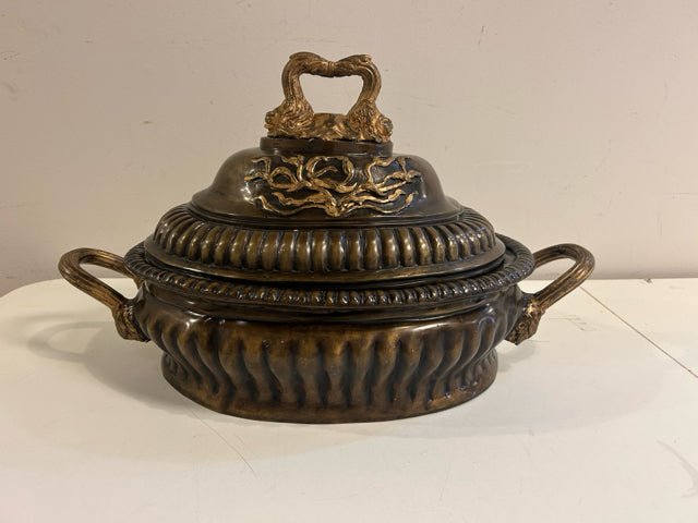 Neoclassical Style Solid Bronze Tureen