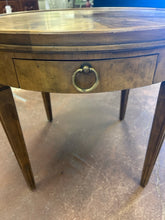 Load image into Gallery viewer, Round Vintage One Drawer End Table
