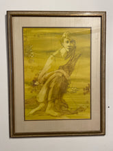 Load image into Gallery viewer, Vintage Print of Young Man, by  Shelly Canton, signed
