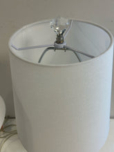 Load image into Gallery viewer, Pair of Acrylic Lamps with White Shades
