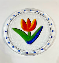 Load image into Gallery viewer, Glass Tulip Serving Plate from Kosta Boda
