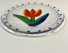 Load image into Gallery viewer, Glass Tulip Serving Plate from Kosta Boda

