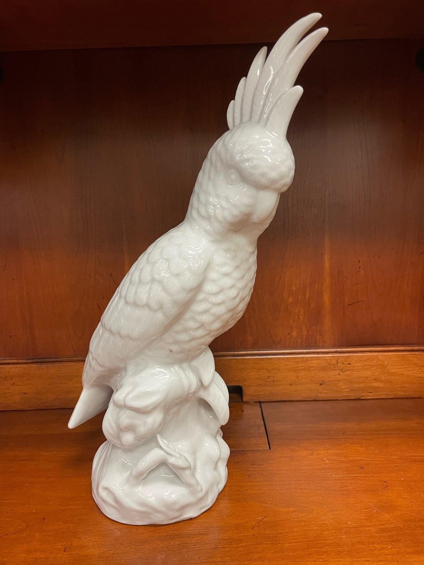 White Ceramic Parrot from William Sonoma