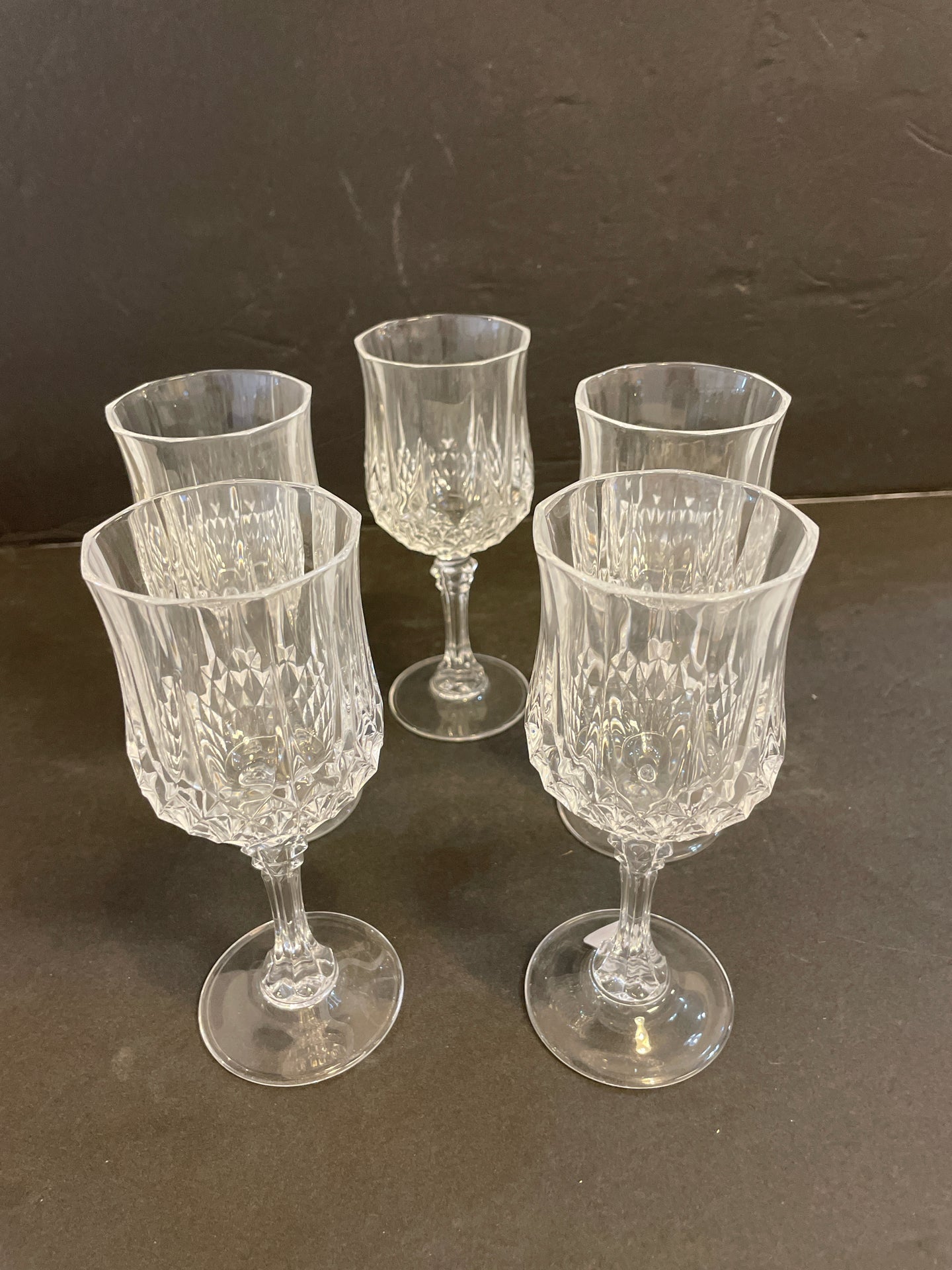 Five Avignon Wine Glasses from Cristal d'Arques