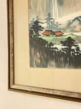 Load image into Gallery viewer, Watercolor of Waterfall (Japan), signed
