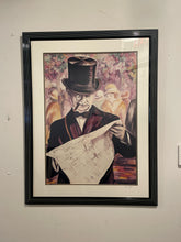 Load image into Gallery viewer, Limited Edition Print &quot;Man with Top Hat&quot; by Billie Coyne, signed &amp; numbered
