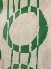 Load image into Gallery viewer, "Green Circle Series" I by Dana Gibson, signed, in White Washed Frame
