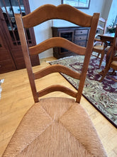 Load image into Gallery viewer, Dining Room Table with Two 18&quot; Leaves, 4 Rush Seat Side Chairs &amp; 2 Arm Chairs from Walter Wabash
