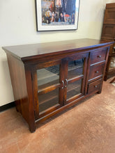 Load image into Gallery viewer, Three Drawer Storage Cabinet in Acacia Wood from Crate &amp; Barrel
