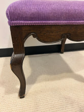 Load image into Gallery viewer, Purple Corduroy Upholstered Stool/Ottoman
