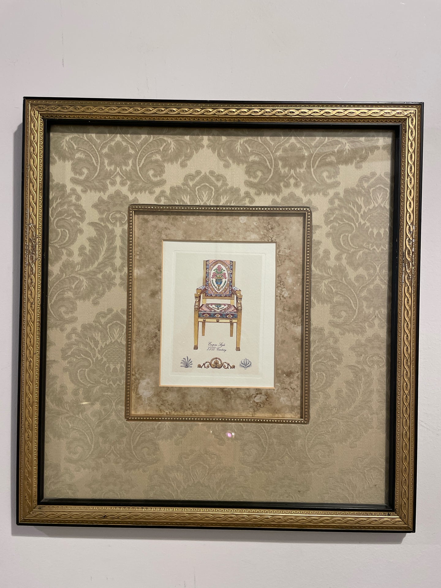 Empire Style Chair Framed Print