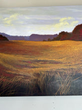 Load image into Gallery viewer, Hand Painted Canvas "Autumn Sky" by Rick River Man Brown, signed
