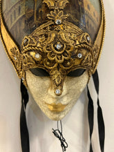 Load image into Gallery viewer, Hand Crafted Decoupage Venetian Mask
