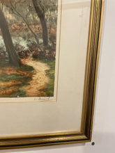 Load image into Gallery viewer, Print of  Fall Landscape with Lake, numbered
