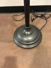 Load image into Gallery viewer, Rubbed Bronze Glass Top Floor Lamp Table
