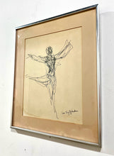 Load image into Gallery viewer, Origina Sketch of Male Ballet Dancer "Les Sylphides"  Jeff Tierman, signed

