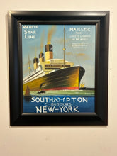Load image into Gallery viewer, Framed Acrylic &quot;White Star Line, The Majestic&quot;
