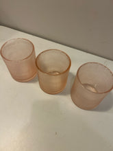 Load image into Gallery viewer, Brand New Set of 3 Blush Pink Hand Blown Votives
