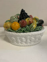 Load image into Gallery viewer, Two Piece  Porcelain Bordallo  Pinheiro Fruit Basket
