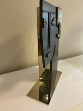 Load image into Gallery viewer, Vintage Metal Cubism Abstract Head Vase in the Manner of Franze Hagenauer
