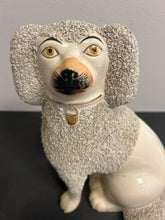 Load image into Gallery viewer, Hand Painted Staffordshire Poodle Figurine
