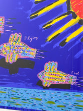 Load image into Gallery viewer, Original Lithograph "Three Flying Fish" by Ken Done, pencil signed and numbered 35/60
