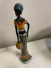 Load image into Gallery viewer, Hand Painted African Woman Figurine
