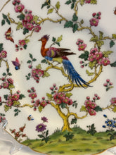 Load image into Gallery viewer, Scalloped Floral Plate with Peacock from Spode
