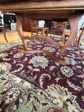 Load image into Gallery viewer, Dining Room Table with Two 18&quot; Leaves, 4 Rush Seat Side Chairs &amp; 2 Arm Chairs from Walter Wabash
