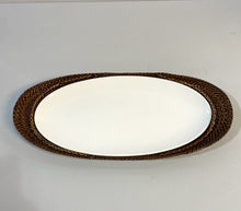 Load image into Gallery viewer, Handwoven Serving Tray with Removable Ceramic Dish Calaisio
